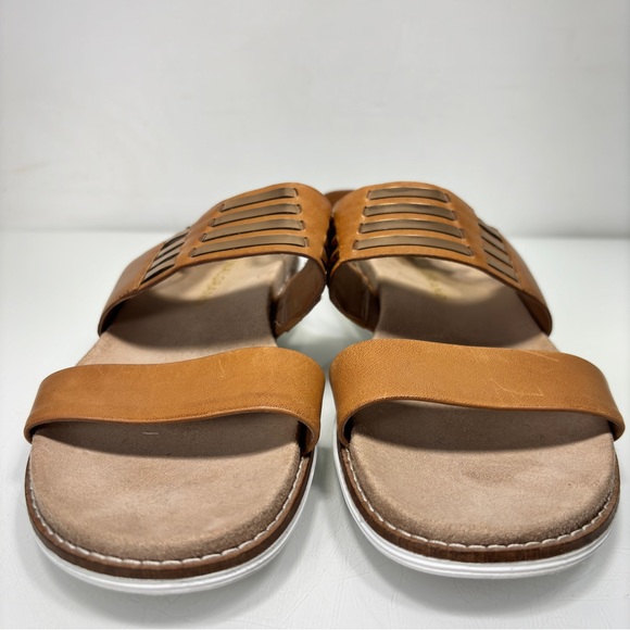 Cole Haan OriginalGrand Brown Gold Leather Slingback‎ Sandals Size 8.5 - Picture 3 of 12